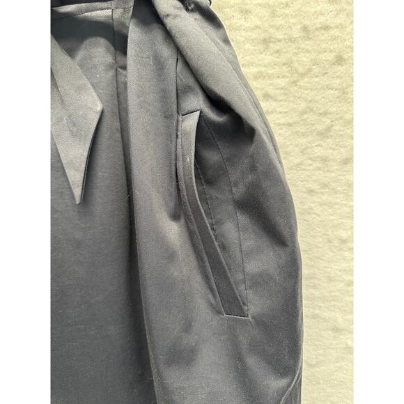 BCBGMaxazria STELLA High Pleated Waist Black Skirt Pockets Emo Goth Coquette - Picture 3 of 12